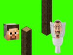 Περιστρεφόμενη Τουαλέτα Skibidi Flappy Minecraft